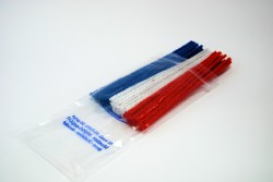 Red, White and Blue Pipe Cleaners