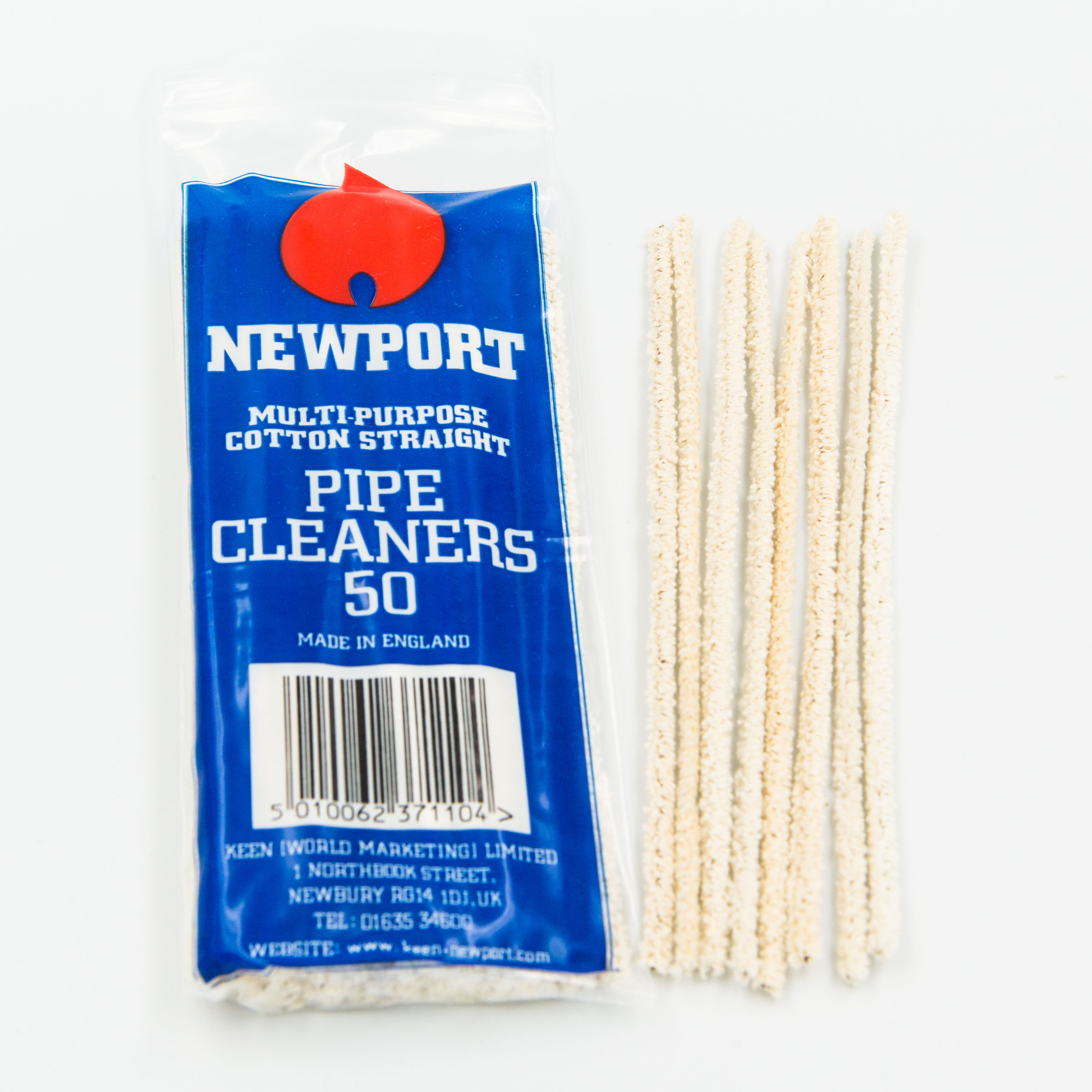 Finest Quality Ronson Pipe Cleaner Bleach White Natural Cotton 25 Sticks a Pack 